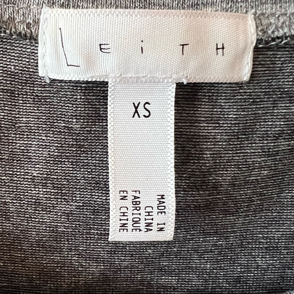 Leith Heather Grey Ruched BodyCon Sleeveless Dress Size XS - Picture 6 of 7
